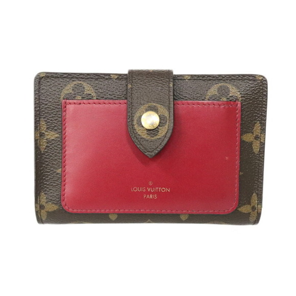 Louis Vuitton Red Monogram Portefeuille Fuchsia Juliette Wallet - Picture 1 of 6